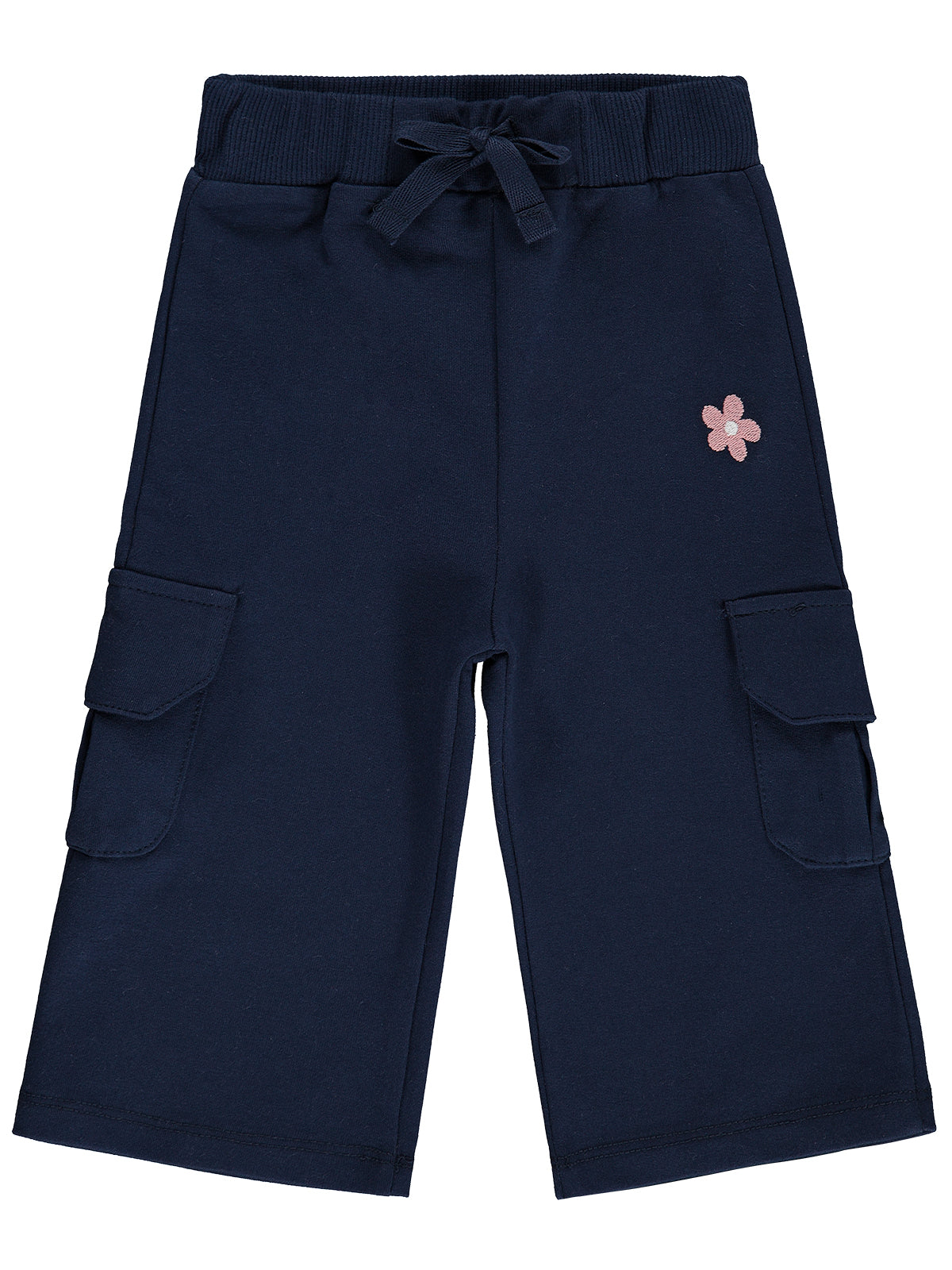 Civil Baby Çiçek Nakışlı Kargo Basic 6-18 Ay Eşofman Altı - Lacivert