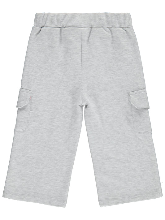 Civil Baby Çiçek Nakışlı Kargo Basic 6-18 Ay Eşofman Altı - Gri