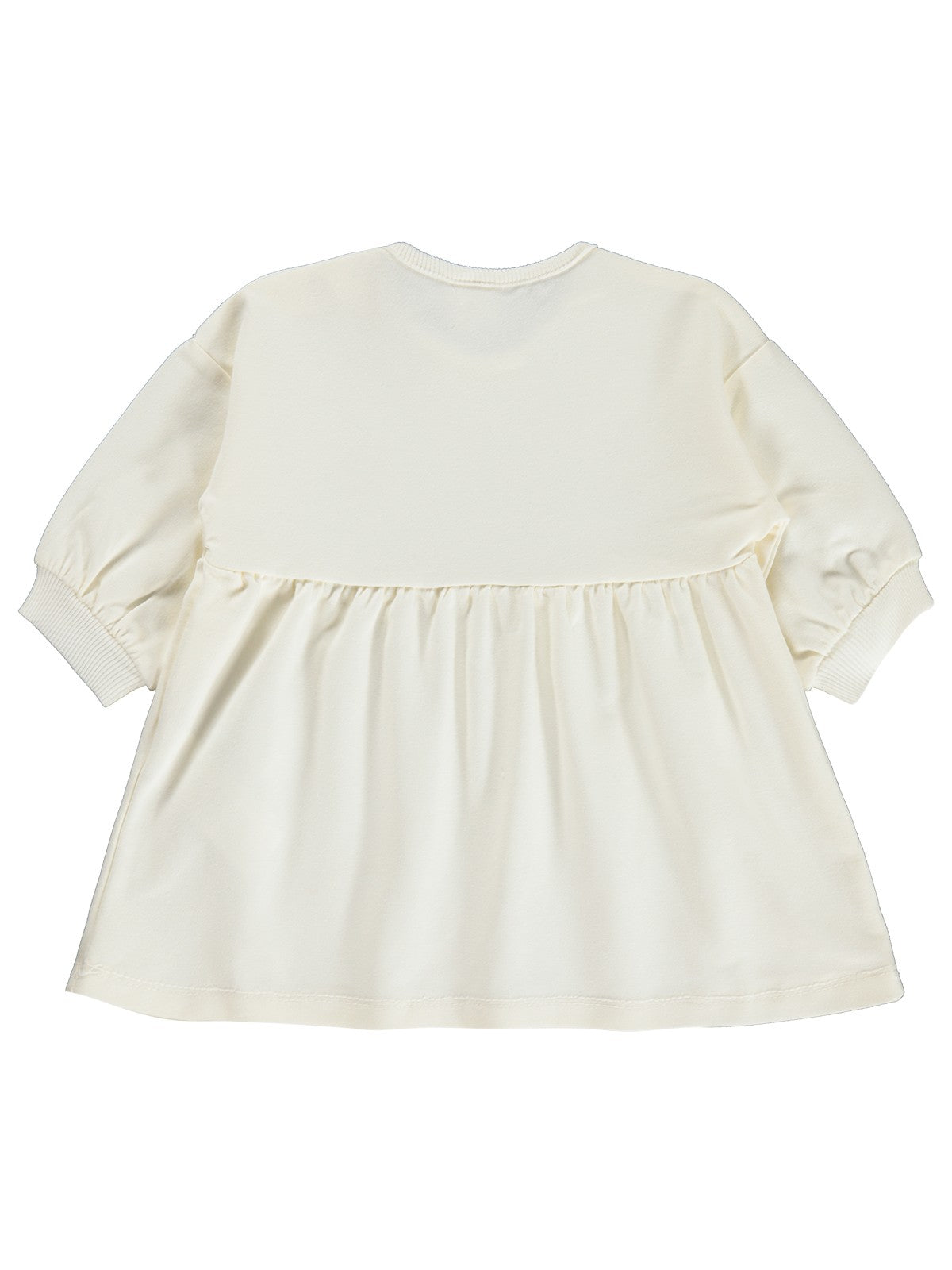 Civil Baby Çiçek Nakışlı Basic 6-18 Ay Elbise - Ekru