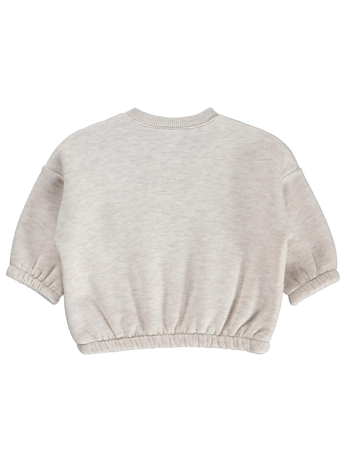 Civil Baby Çiçek Nakışlı Basic 6-18 Ay Sweatshirt - Bej