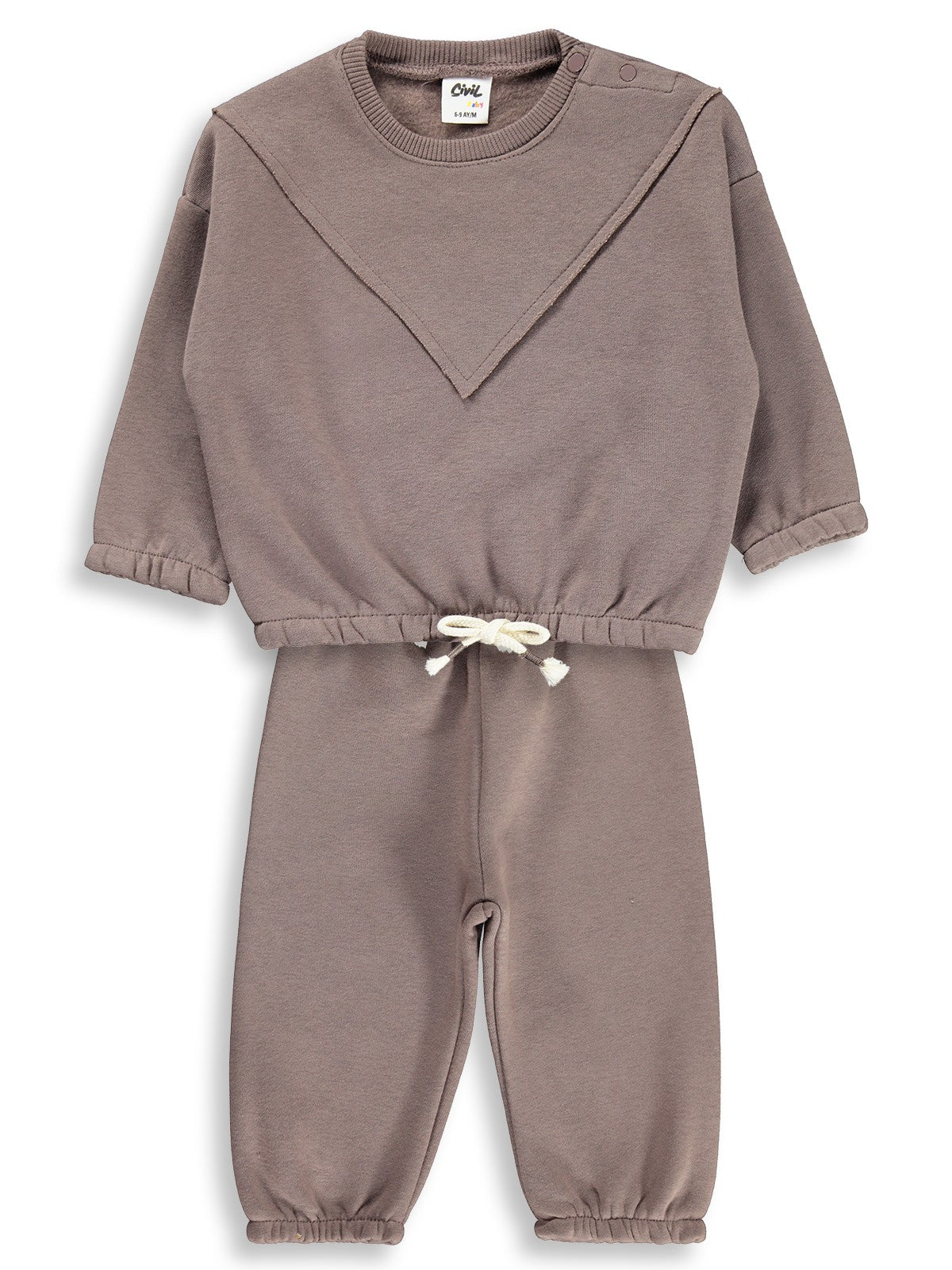 Civil Baby Basic 6-18 Ay Takım - Kahve