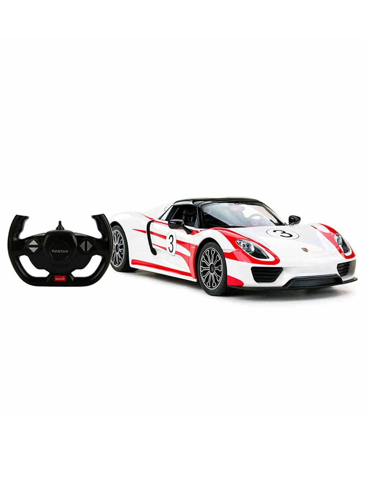 Sunman Oyuncak 1:14 Uzaktan Kumandalı Porsche 918 Spyder Weissach Işıklı Araba - Beyaz
