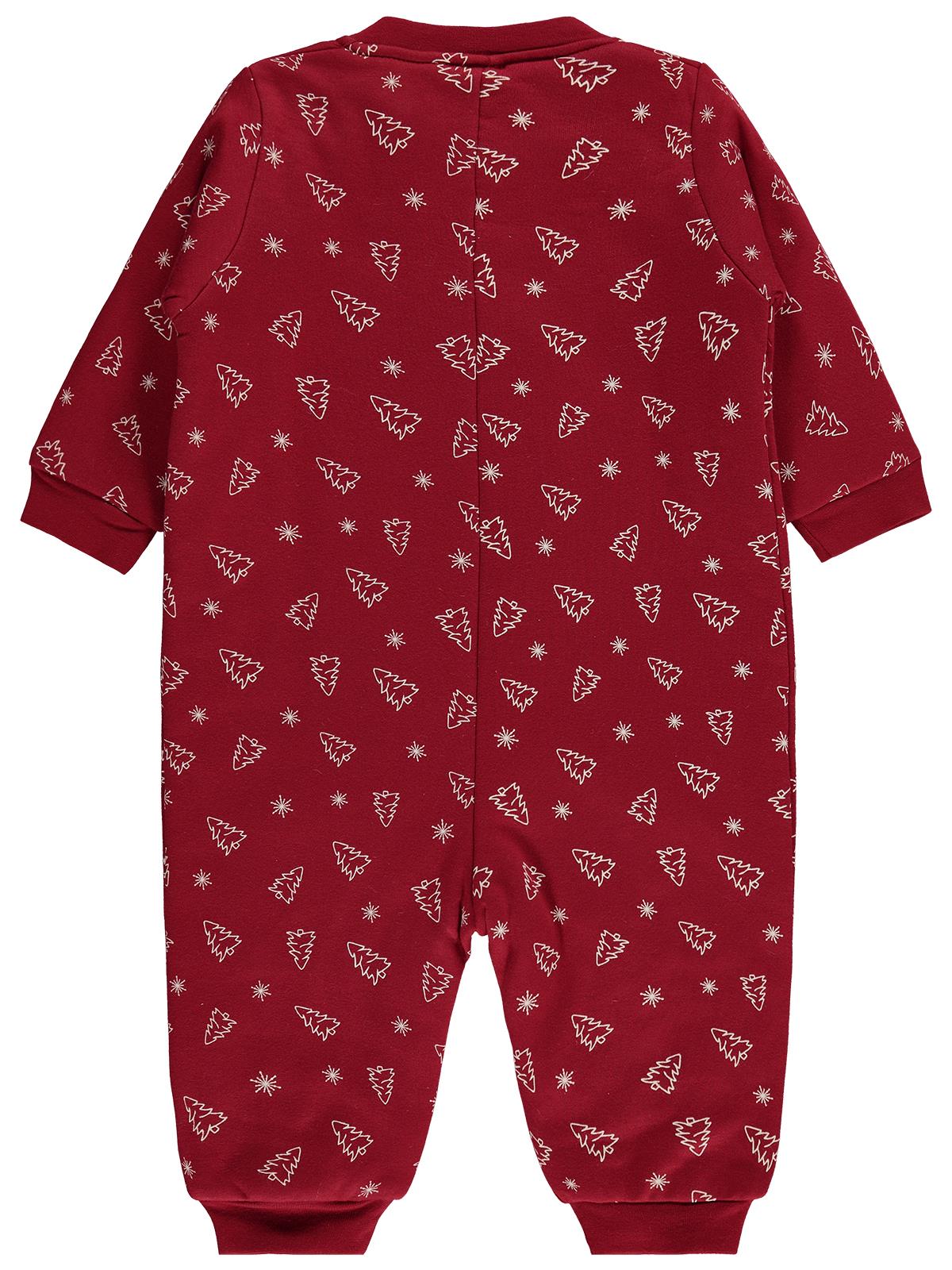 Civil Baby Şapkalı Ayıcık Baskılı 2.5 TOG  Uyku Tulumu - Bordo