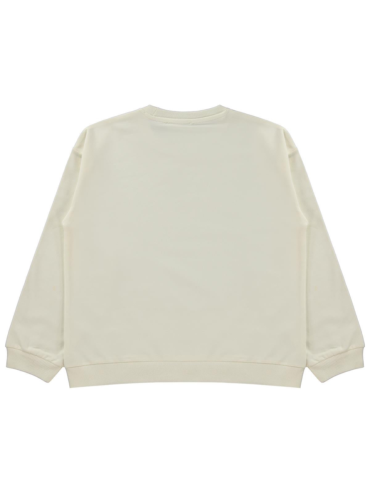 Civil Girls Basic 10-13 Yaş Sweatshirt - Ekru