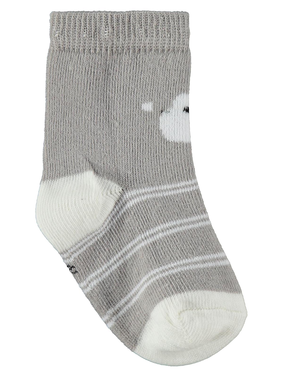 Civil Baby Face Animal 3'lü 6- Bebek Erkek Çorap Set