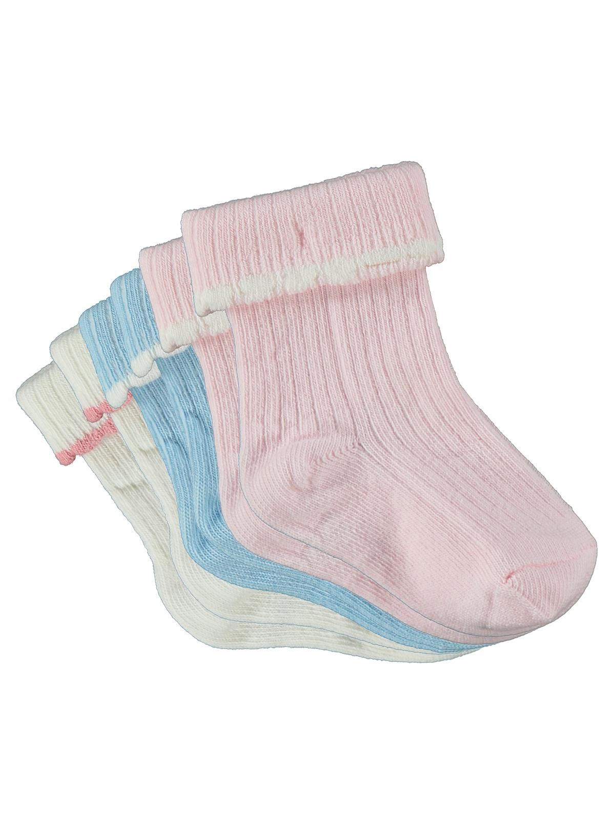 Civil Baby Beautiful Kıvrık 3'lü 6- Bebek Kız Çorap Set