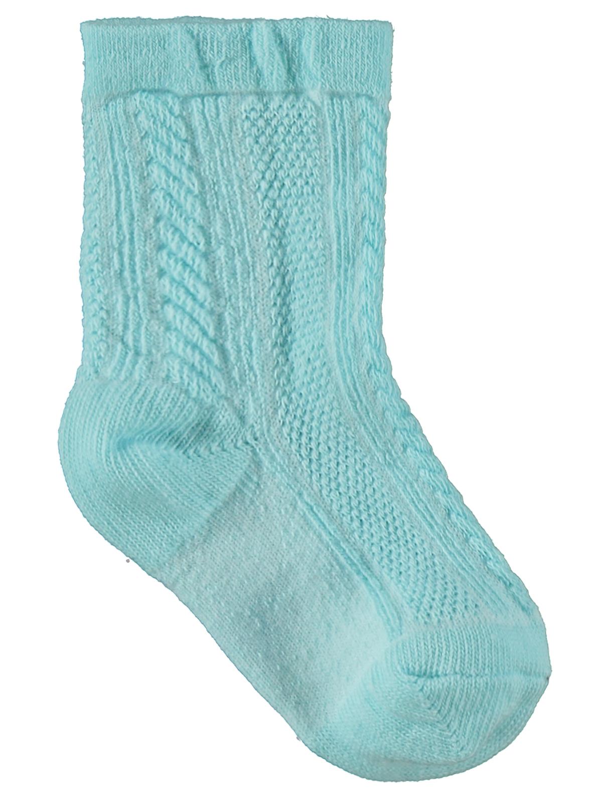 Civil Baby Jakarlı Basic 3'lü 6-18 Ay Bebek Kız Çorap Set