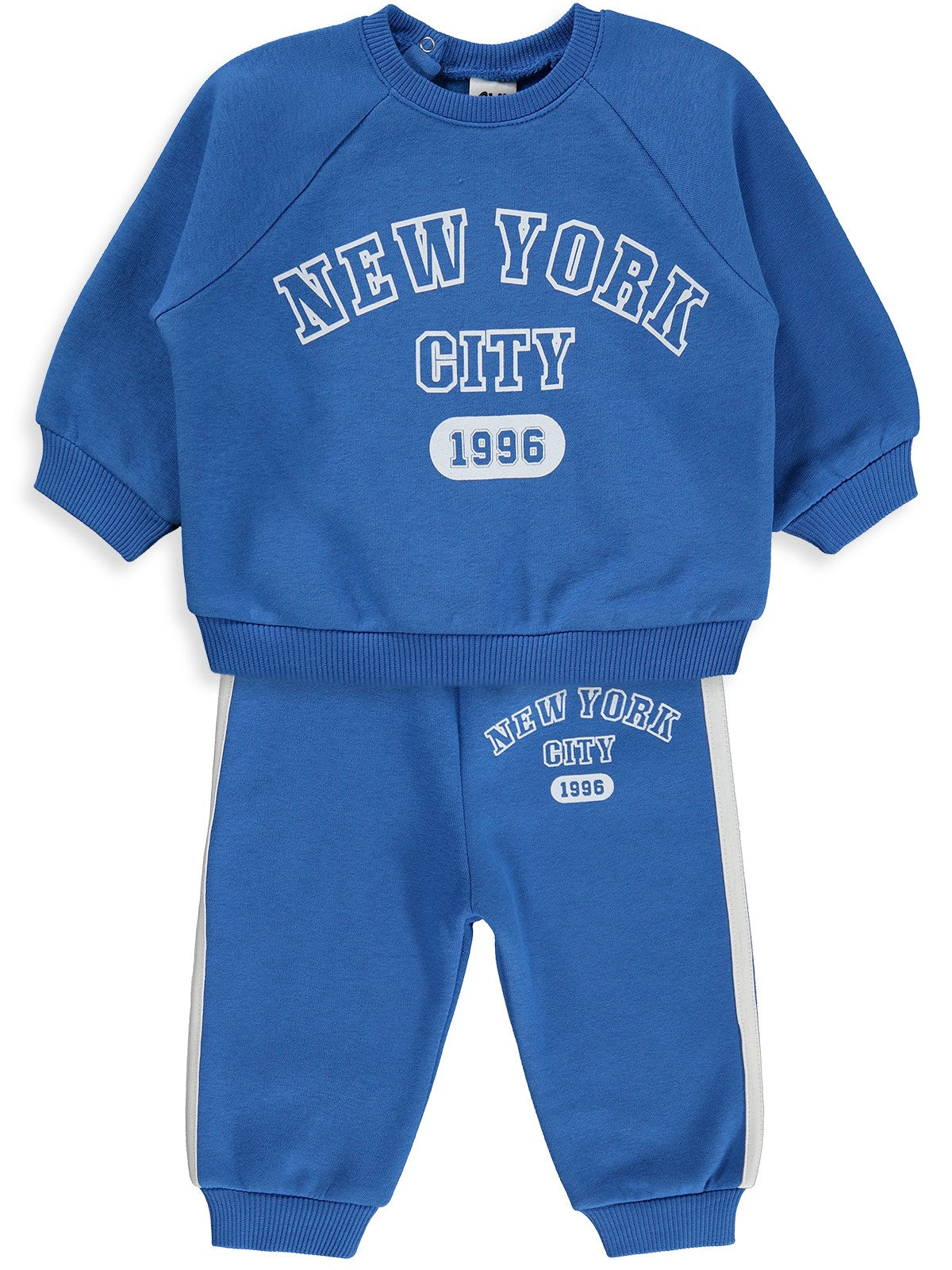 Civil Baby New York Baskılı 6-18 Ay Takım - Mavi