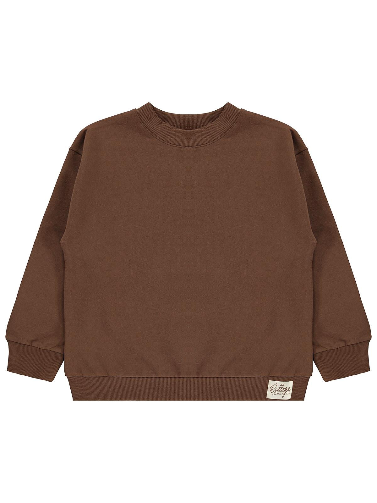 Civil Boys Basic 6-9 Yaş Sweatshirt - Kahverengi