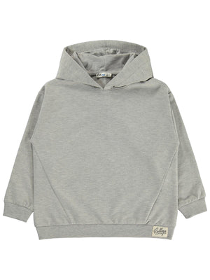 Civil Boys Basic Kapşonlu 6-9 Yaş Sweatshirt - Gri