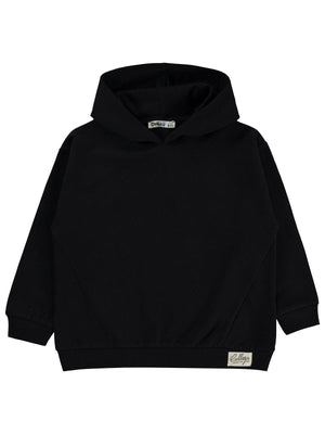 Civil Boys Basic Kapşonlu 6-9 Yaş Sweatshirt - Siyah