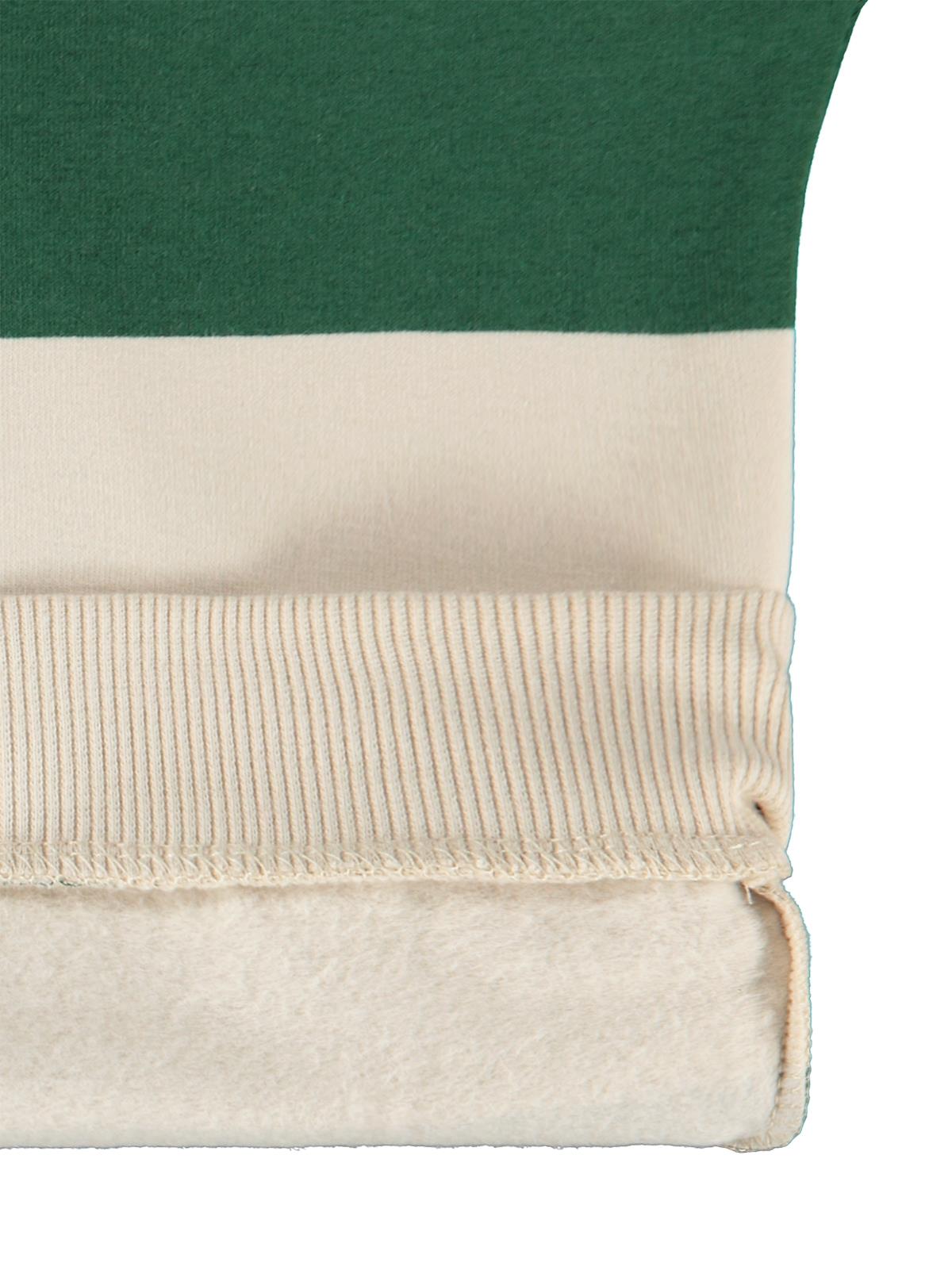 Civil Boys Kalın Çizgili Basic 6-9 Yaş Sweatshirt - Yeşil