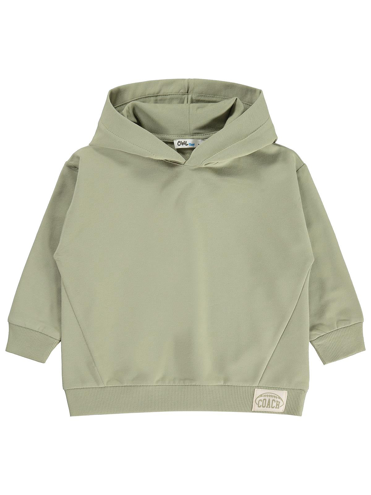 Civil Boys Basic Kapşonlu 2-5 Yaş Sweatshirt - Haki