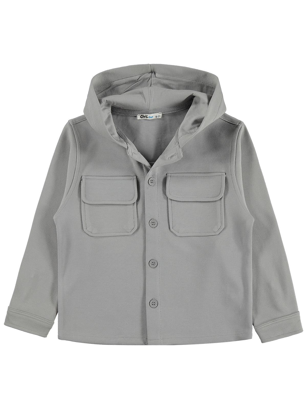 Civil Boys Pike 6-9 Yaş Gömlek - Gri