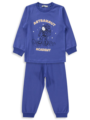 Civil Boys Astronot Baskılı 2-5 Yaş Pijama Takımı - Mavi