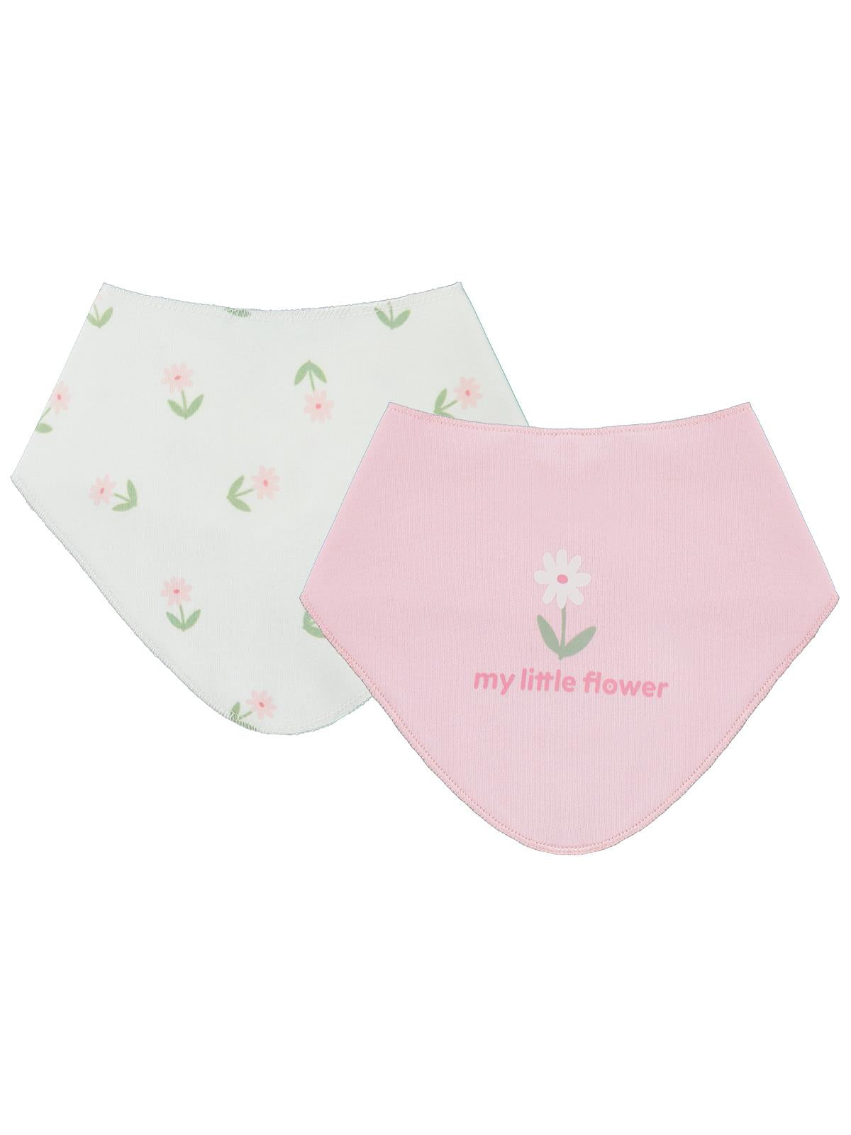Civil Baby Çiçek Empirme Mama Önlüğü - Pembe