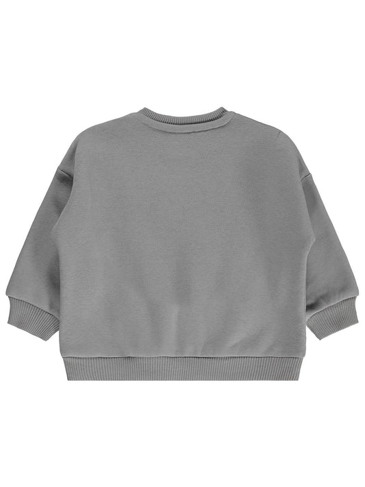 Civil Baby Tavşan Oyuncaklı 6-18 Ay Sweatshirt - Gri