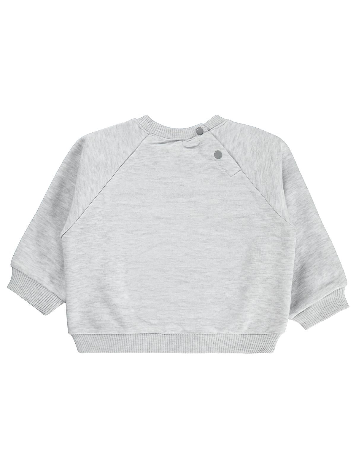 Civil Baby Bunny Club Tavşan Baskılı 6-18 Ay Sweatshirt - Gri