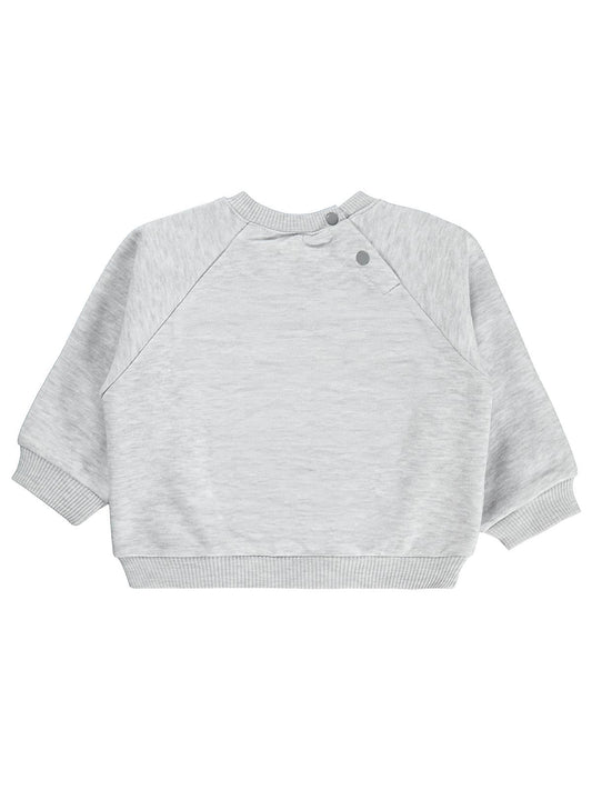 Civil Baby Bunny Club Tavşan Baskılı 6-18 Ay Sweatshirt - Gri