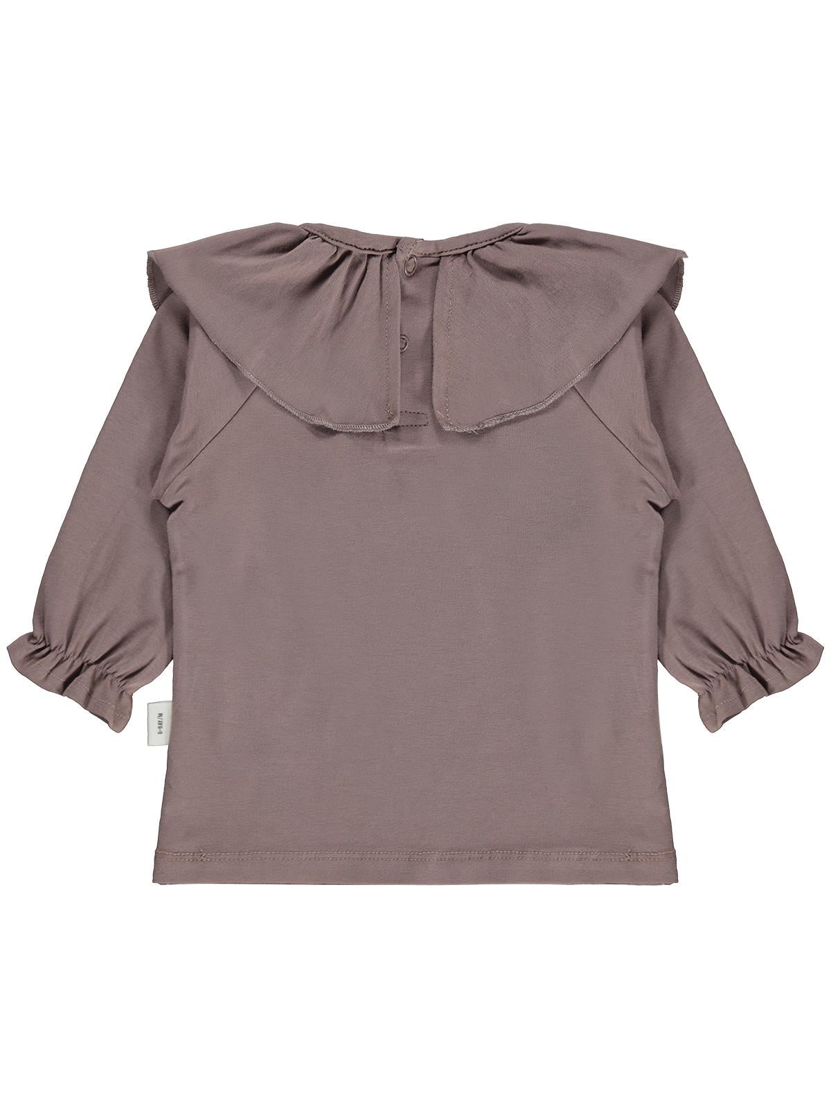 Civil Baby Tavşan Baskılı Kolu Büzgülü 6-18 Ay Sweatshirt - Kahverengi
