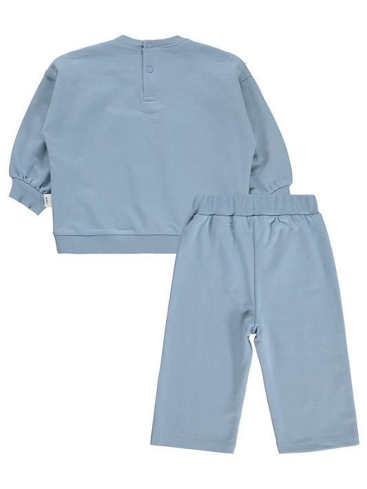 Civil Baby Dantel Fistolu 6-18 Ay Takım - Mavi