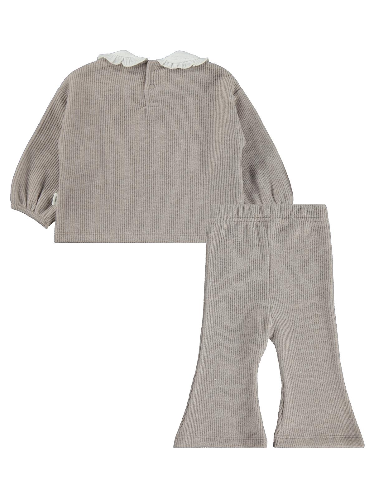 Civil Baby Bebe Yakalı 6-18 Ay Takım - Bej