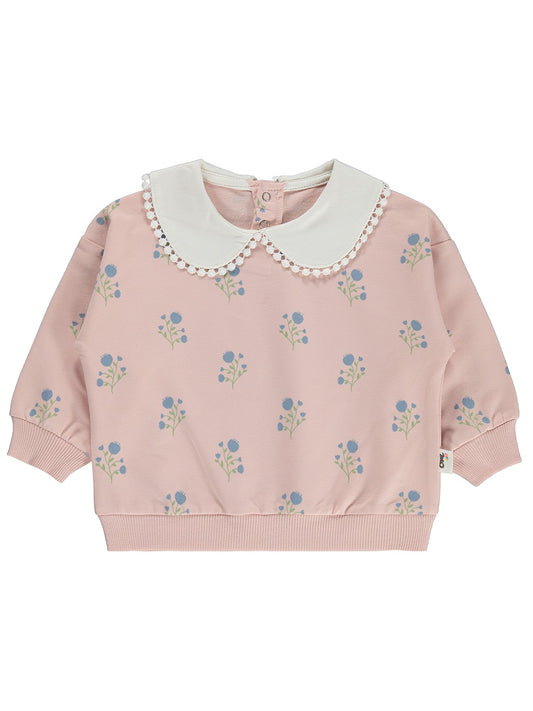 Civil Baby Bebe Yakalı 6-18 Ay Sweatshirt - Pembe