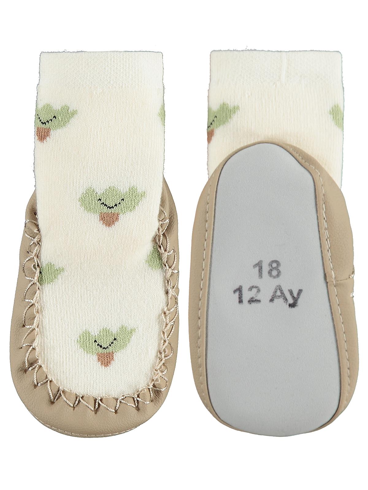 Civil Baby Cactus Bebek Kız Havlu Çarık Çorap 18-22