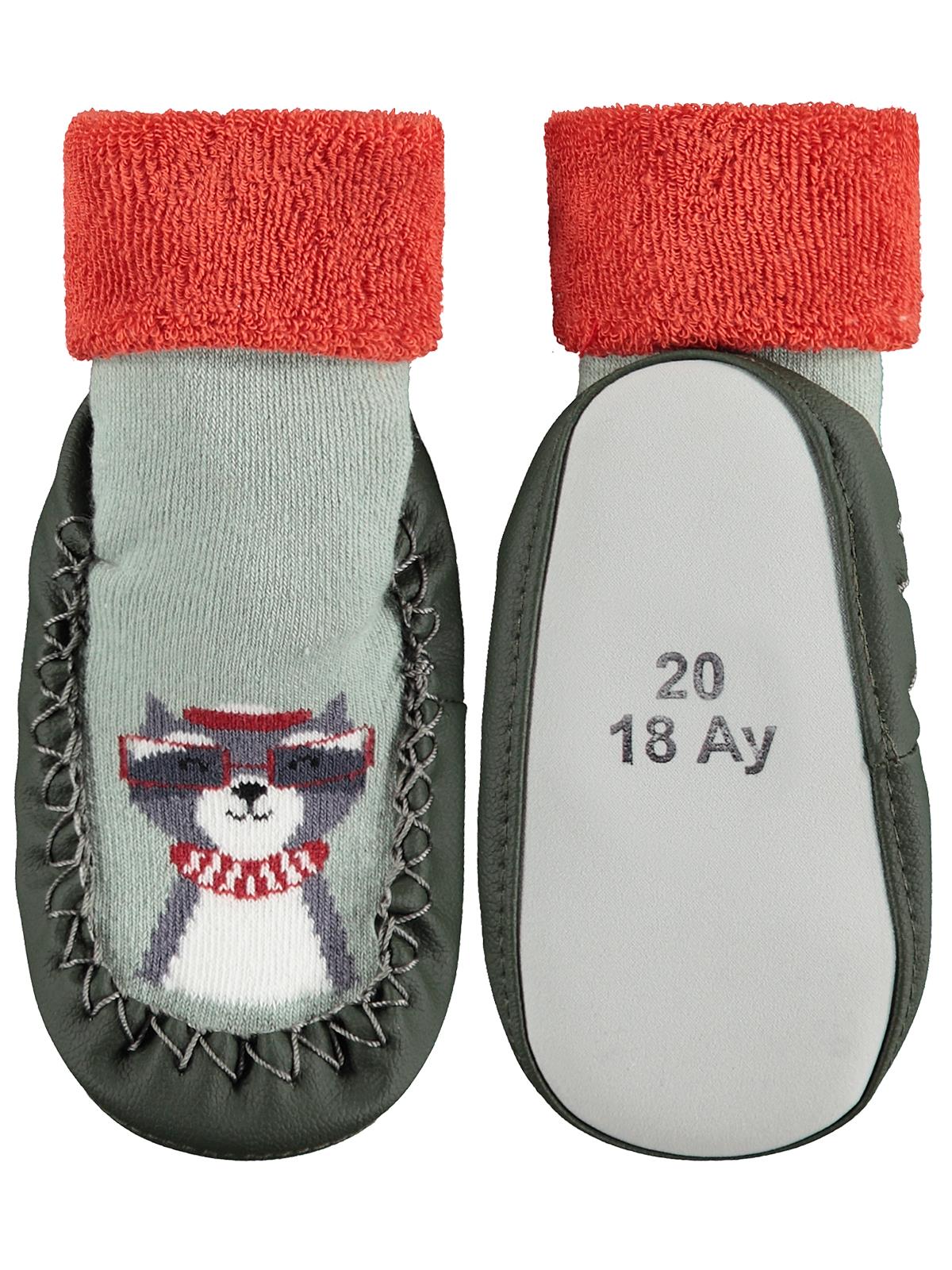 Civil Baby Rakun Bebek Erkek Havlu Çarık Çorap 12-36 Ay