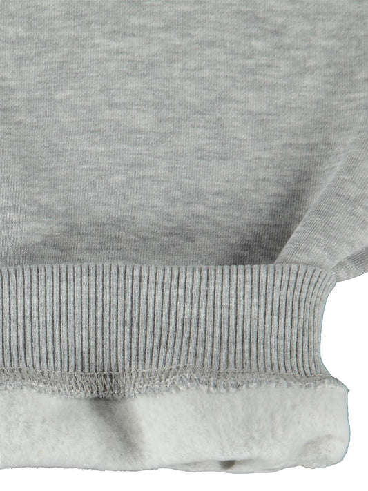 Civil Girls Kız Çocuk Düz Sweatshirt | 3 İp Uzun Kol Bisiklet Yaka | Okul Kreş ve Günlük Kullanım - Gri