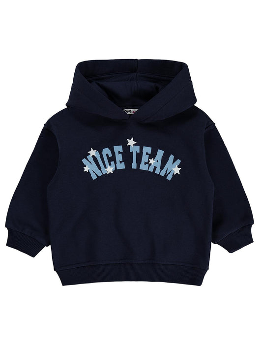 Civil Girls Nice Team Baskılı 2-5 Yaş Sweatshirt - Lacivert