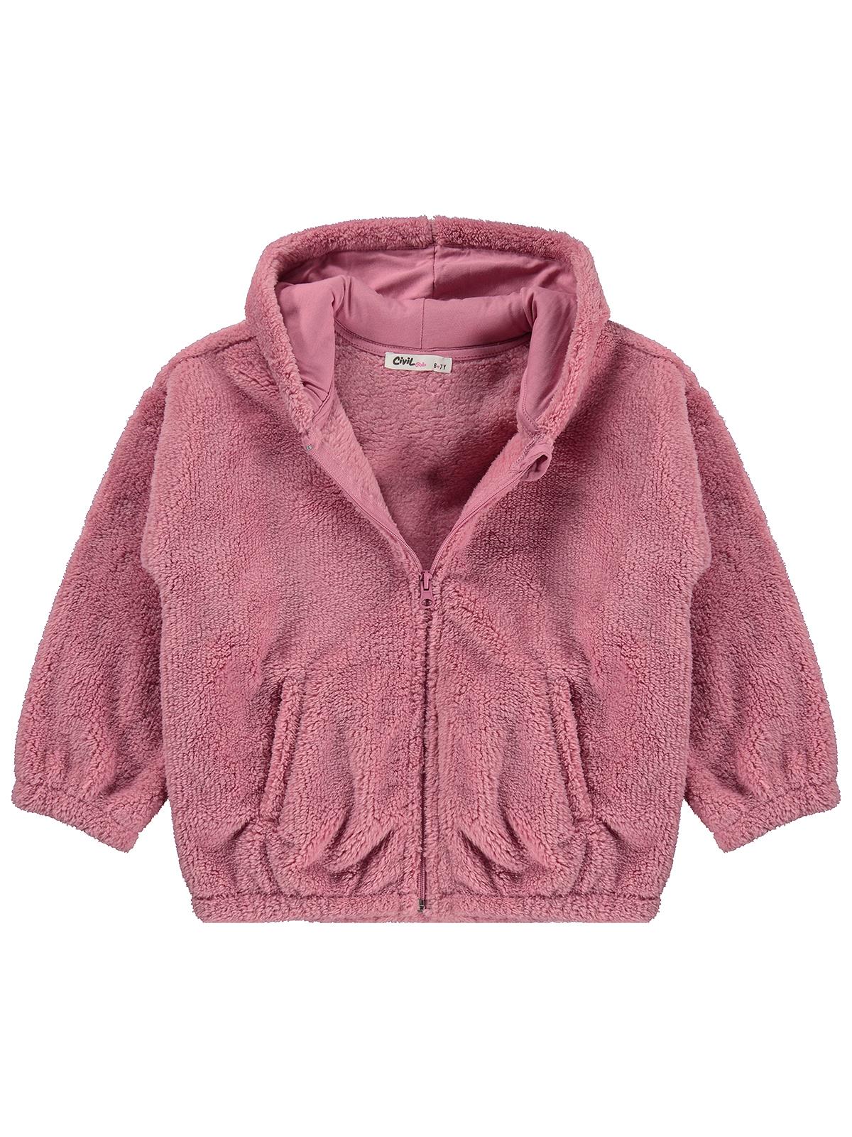 Civil Girls Welsoft 6-9 Yaş Hırka - Pembe