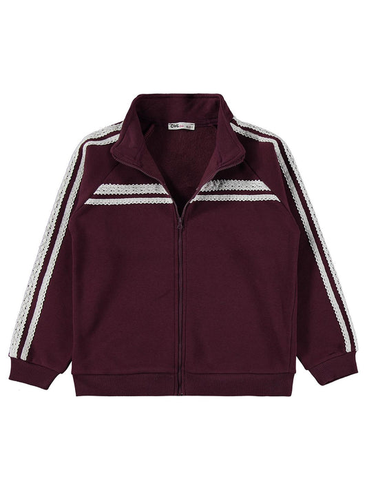 Civil Girls Dantel Şeritli 10-13 Yaş Eşofman Takımı - Lila