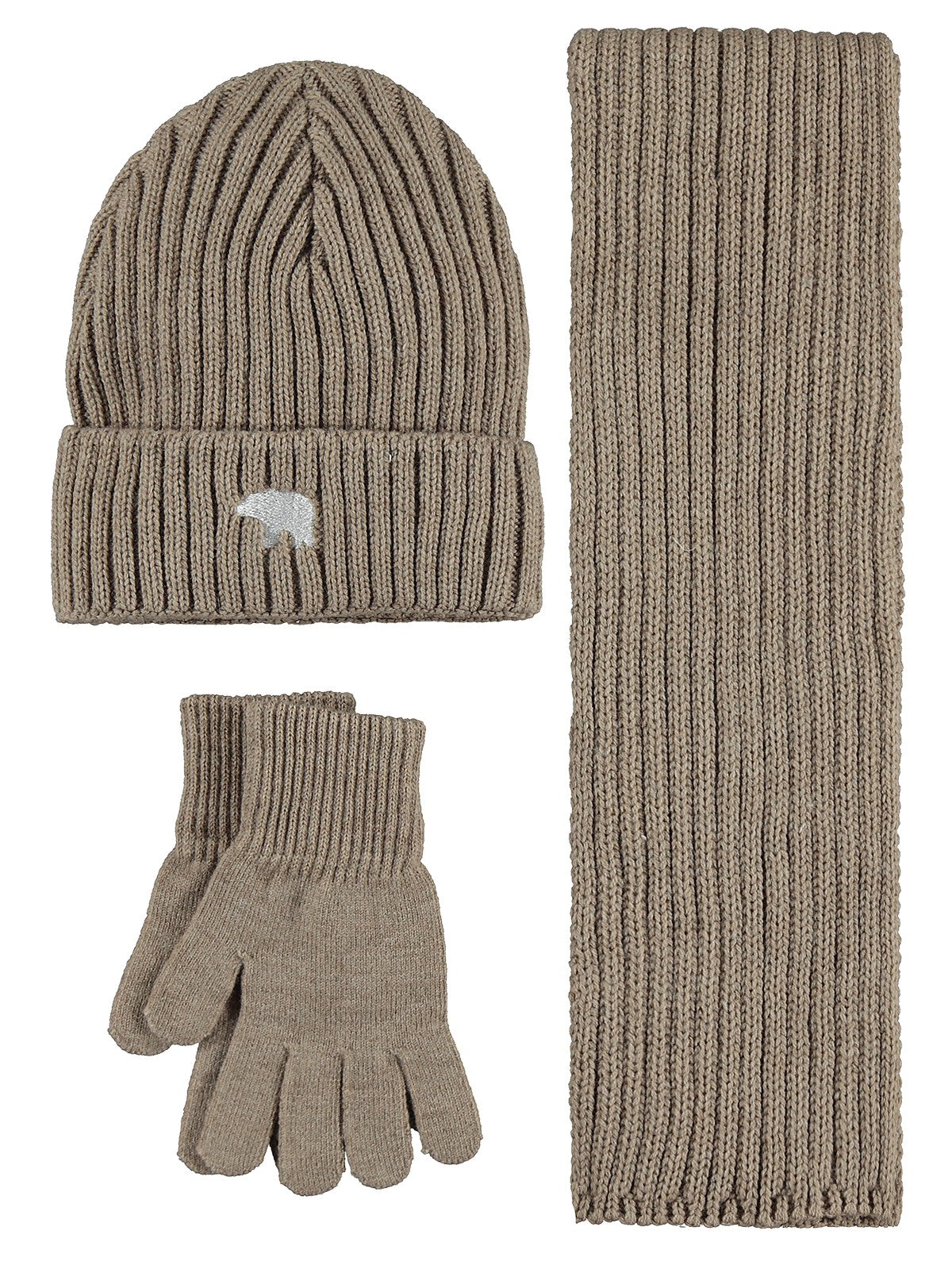 Civil Boys 10-13 Yaş Atkı Bere Eldiven Set - Gri