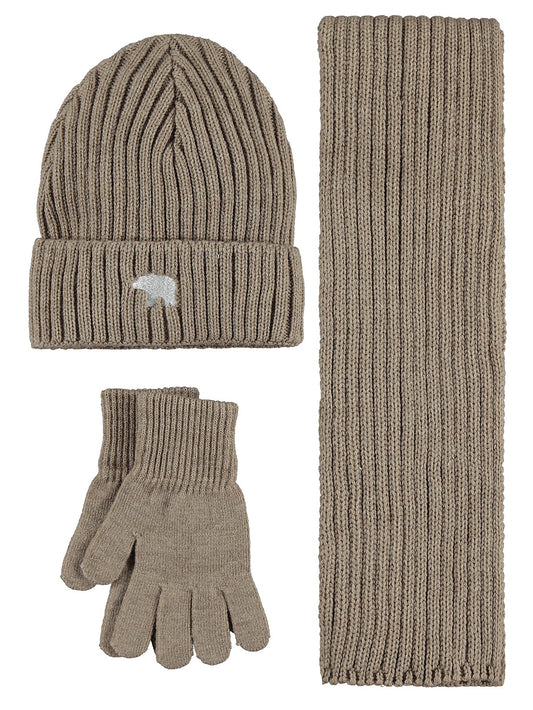 Civil Boys 10-13 Yaş Atkı Bere Eldiven Set - Gri