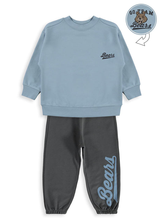 Civil Boys BEARS BASKILI 2-5 Yaş Eşofman Takımı - Mavi