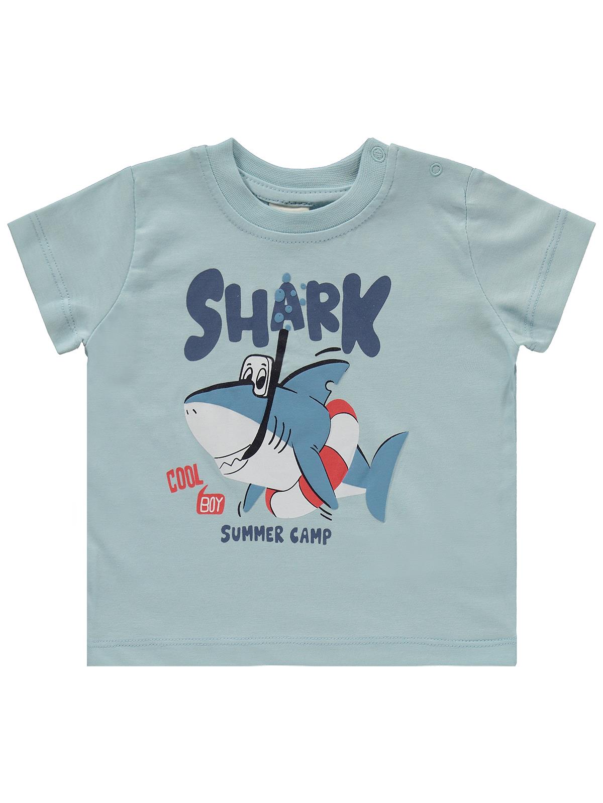 Civil Baby Shark Baskılı 6-18 Ay Takım - Mavi