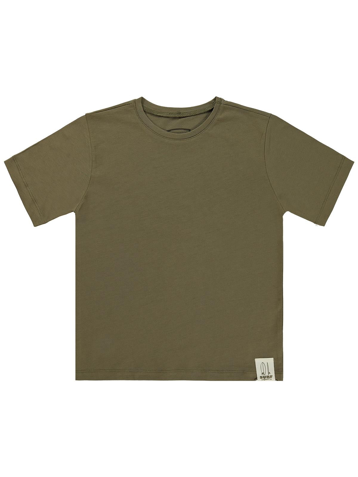 Civil Boys Basic Surf Etiketli 6-9 Yaş Tişört - Haki