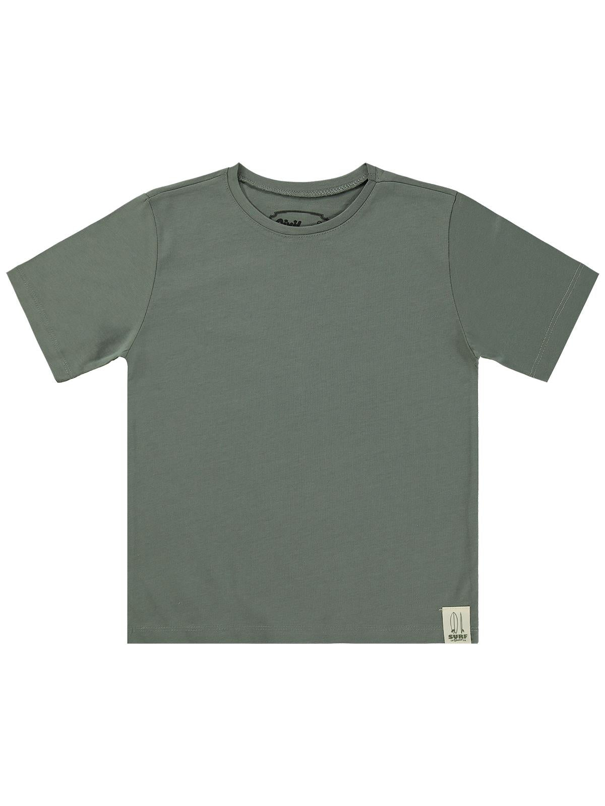 Civil Boys Basic Surf Etiketli 6-9 Yaş Tişört - Haki