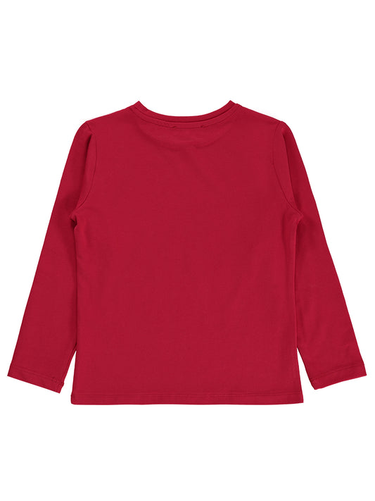 Civil Girls Take It One Day Baskılı 6-9 Yaş Sweatshirt - Kırmızı