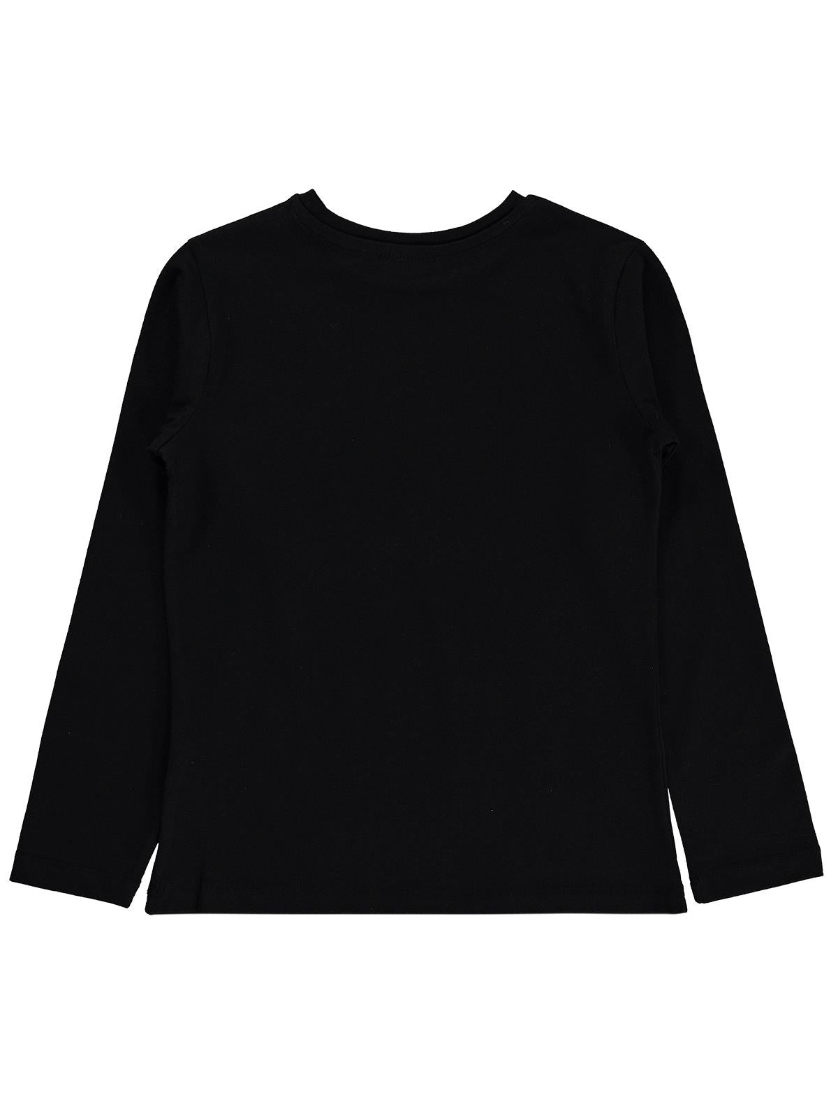 Civil Girls Hello Baskılı 10-13 Yaş Sweatshirt - Siyah