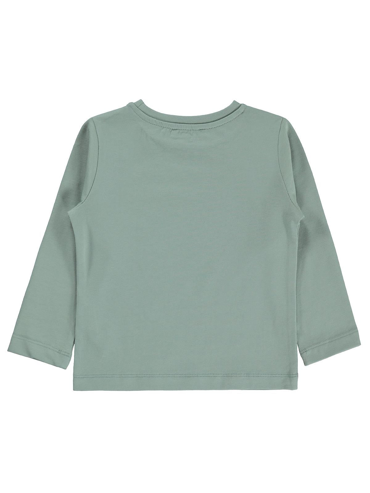 Civil Kız Çocuk Basic Sweatshirt | Likralı Süprem Uzun Kol | Okul Kreş ve Günlük Kullanım - Yeşil