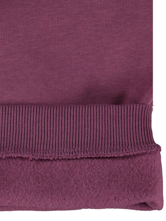 Civil Girls Kız Çocuk Kanguru Cepli Fırfırlı Sweatshirt | 3 İp Uzun Kol | Okul Kreş ve Günlük Kullanım - Lila