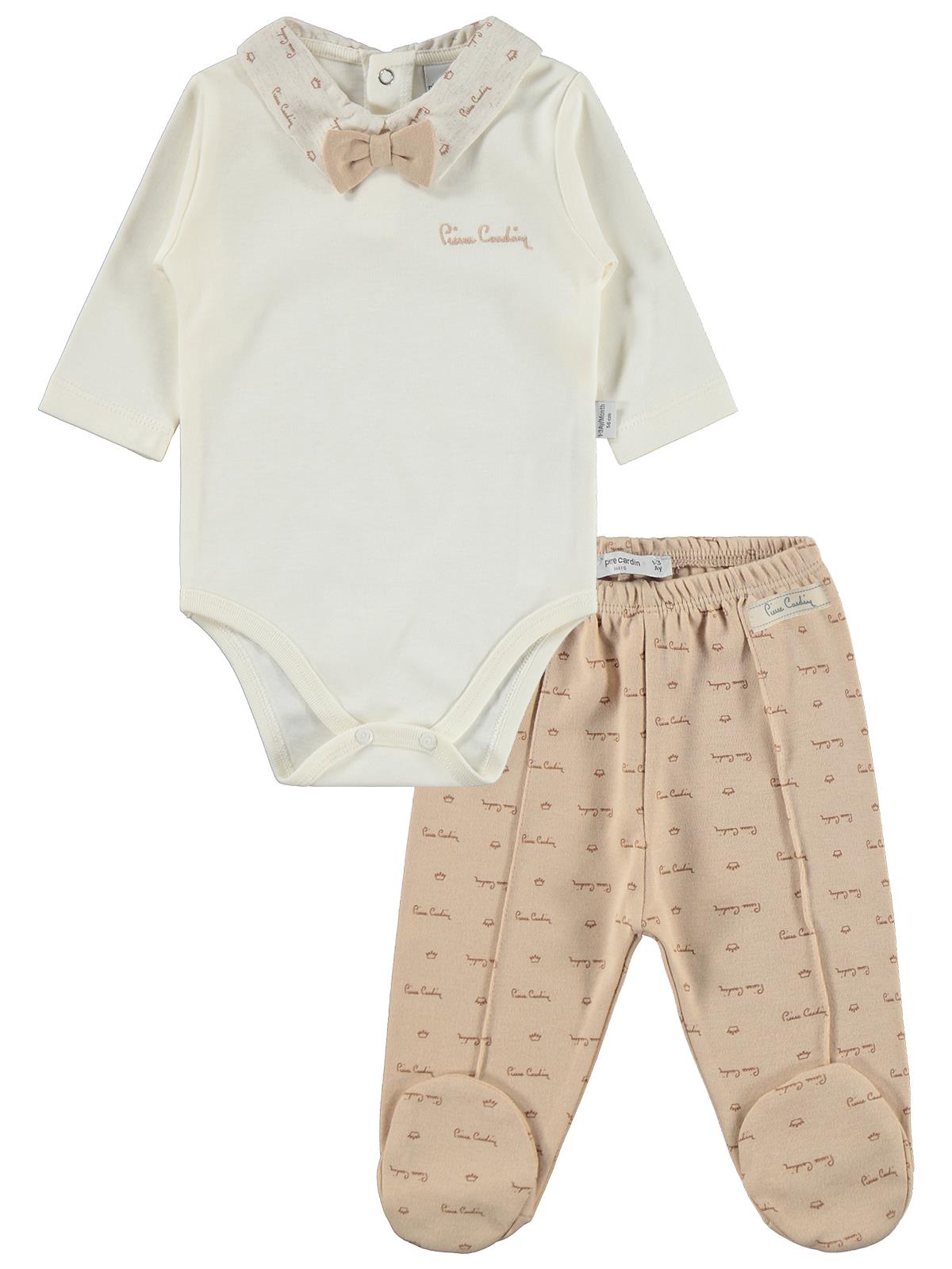 Pierre Cardin 1-9 Ay Pijama Takımı - Bej