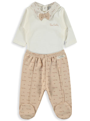 Pierre Cardin 1-9 Ay Pijama Takımı - Bej