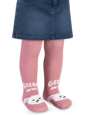 3133 Civil Baby Little One  6-18 Ay Bebek Kız Külotlu Çorap - Pembe