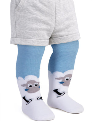 Civil Baby Kuzu  6-18 Ay Bebek Erkek  Külotlu Çorap - Mavi