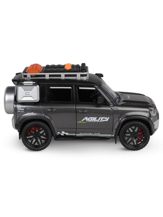 Vardem Kutulu Sürtmeli Işıklı Müzikli Off-Road Lüks Araba - Gri