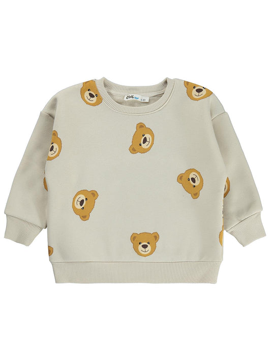 Civil Boys Teddy Empirmeli 2-5 Yaş Sweatshirt - Bej