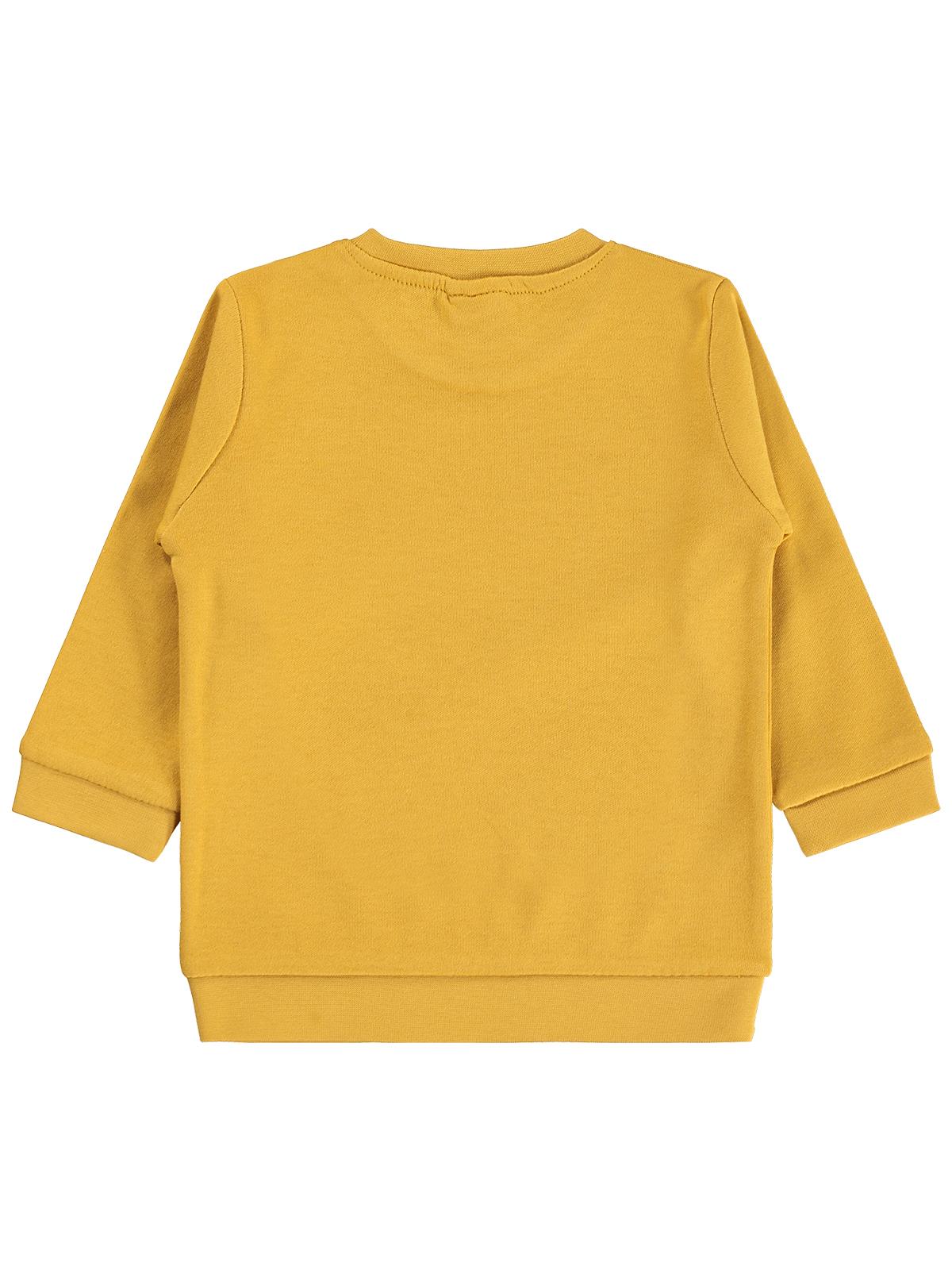 Civil Baby Kaktüs Baskılı 6-18 Ay Sweatshirt - Hardal
